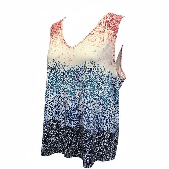 GUC Women’s Plus Size Red White Blue Ombre Tank Top Patriotic - Size 3XL - Picture 1 of 5